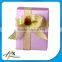gloss varnishing packaging cardboard gift box with ribbon bowknot