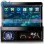 Hot sale capacitive touch screen 1 din 7 inch car dvd player with DVD+GPS+Bluetooth+built-in WiFi+Mirror-Link+USB/SD+AUX IN