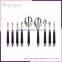 Top quality and Multi-purpose cosmetic 10pcs oval makeup brush tooth brush kit