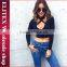 2016 New Arrival Hot Sale Women Elegant Slim Fit Fashion Sexy Neck Crochet knitted sweater