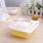 Disposable plastic square food container