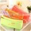 Q1113 Creative candy color fluorescent double zipper pencil bag
