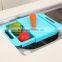 Wholesale Stock Kitchen Vegetable&Fruit Plastic Chopping Board Drain Board Draining Rack Storage Rack