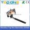 Wholesale colorful cable take pole selfie stick with cable for iphone and Android Smart phone
