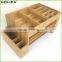 Bamboo Desktop Supplies Caddy School Stuff Storage Organizer Homex-BSCI Factory