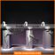 Visual merchandising props fiberglass penguin sculpture with dislay stand