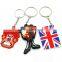 Custom 3d metal keychain key chain / Soft Rubber Keychains / Silicone Keyring