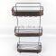 triple layer woven decoration metal bathroom shelf BS2000-3L