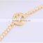 Eco-friendly copper 18K gold plating crystal bracelet for young lady