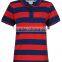 Navy Blue/Red/White Stripe Wholesale Boys Polo Shirt
