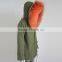 Myfur Customized Women Green Parka with Fur Lining and Big Size Raccoon Fur Hood