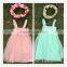 new design 2015 flower girl dress girls white dress chiffon girls dress