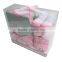 5pcs Pvc Gift Set Baby Romper Girls Dresses New Born Baby Clothing