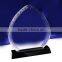 Wholesale good k9 crystal Peach shape iceberg awards, crystal iceberg trophy for souvenir gift JKC-0131