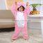 Pink Girls Top Quality Kids Onesie Flannel Fleece Sleepwear