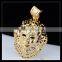 2015 fashion gold mask charm pendant for necklace