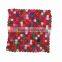 Handmade felted 2 cm ball Square mat/rug