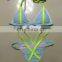 Band Color Color Mosaic Split Swimsuit Sexy Swimsuit