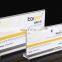 Free sample store clear pop promotional acrylic tabletop display sign holder