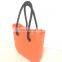 2017 silicone canvas beach bag tote bag