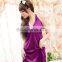 Top quality Sexy Babydoll Ladies Purple Silk Satin Lingerie