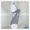 MissAdola new arrival black white stripe digital print one piece tankini beautiful girl swimwear ladies bathing suit