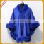 Fox Fur Shawl Elegant Dress With Attached Cape