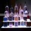 Acrylic Led Wine Rack stand/ led bottle glorifier lighted display