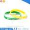 Custom cheap embossed silicone bracelets