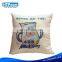 Nature Linen Fabric Digital Printing Design Custom lino pillow case