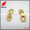 Factory supply small gold metal snap hook for bag