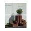 corten steel Wall hanging flower pot,toliet flower pot