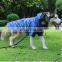 Pet dog large dog Zipper raincoat clothes 5XL rain coat with reflective stripe