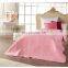 Romantic blue color bed spread with floral printed design polyester fabric bedspread
