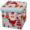 Customized Lovely Cartoon Living roo Furniture polyester fabric Storage Bench Ottoman Stool Toy Storage Stool