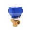 Tianfei CWX 15N 3 way water mixing valve  shut off valve 9v electric valve for irrigation solar heating system