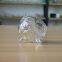 Engraved glass jar/glass bowl for decoration