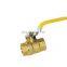 wholesale 3 way brass female threaded ball valve 1/2'' npt