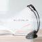 New 4 LED Desk Lamp Learning Eye Clip Book Light Dormitory LED Reading Clip Light