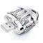 H800B-1 new product cheap price bulk 8gb luxurious jewelry usb flash drive with key chain