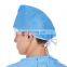 Disposable surgeon adjustable cap with tie surgical hat head cover