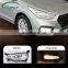 Carest 1 Pair Car FogLamp Fog light Waterproof For Hyundai Solaris Accent 2017 2018 2019 2020 Fog lamp cover