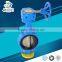 High performance hot sale epdm seat wafer type worm gear water air shut off butterfly valve