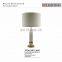 New designs decorative hot sale crystal brass led bedroom table lamp