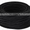 Black Round Braided Cable 2*0.75 Electric Wire Decorative Textile Cable For Lighting Bulbs
