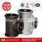 black malleable iron pipe fitting banded side outlet tee