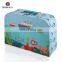 Paper Vintage Suitcase box Handles Kids Cardboard Suitcase Wholesale Children Suitcase Gift Box