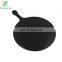Kitchen Cutting Board Round Bamboo Pizza Cake Baking Serving Tray Bread Plates with Handle Black Printing
