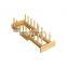 Bamboo Dish Plate Bowl Cup Book Pot Lid Cutting Board Drying Rack Stand Drainer Storage Holder Organizer Kitchen Cabinet