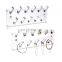 Multipurpose Acrylic Wall Mounted Jewelry Stand Organizer, Bracelets Rings Bangles Display Rack for Store